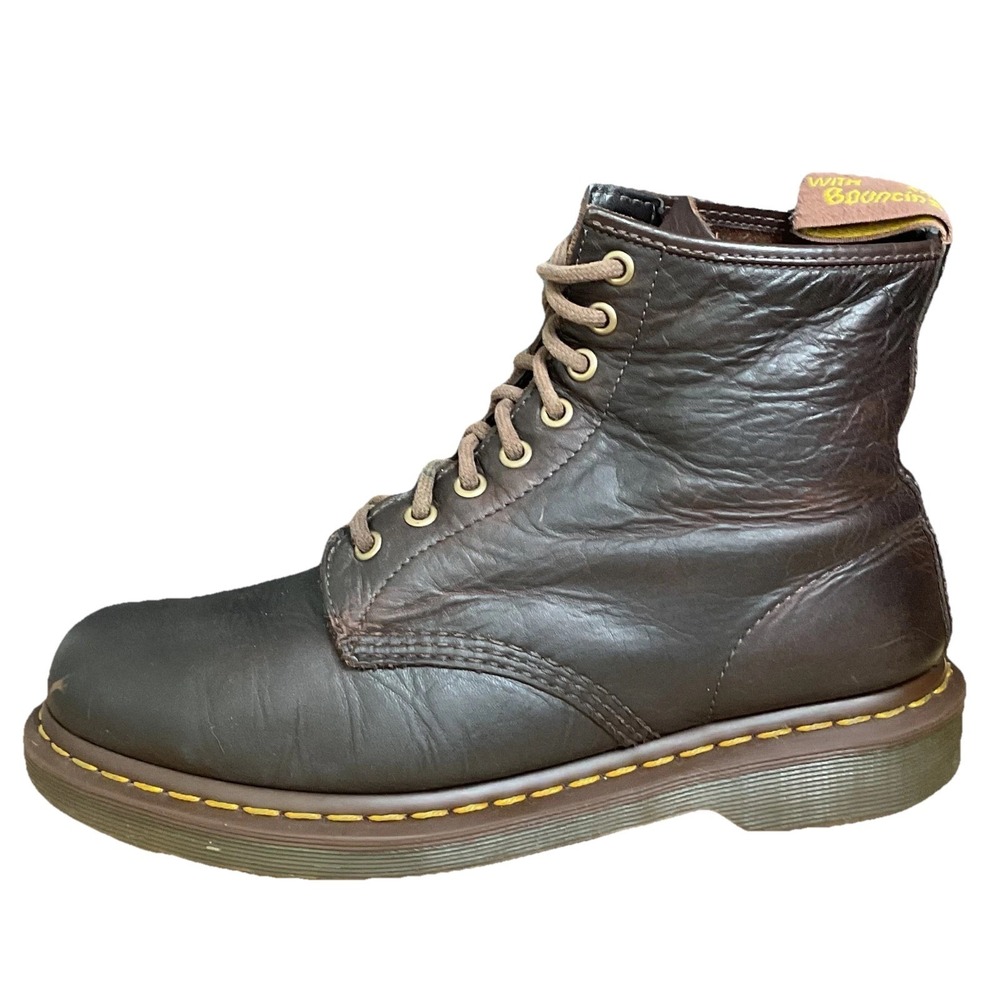 Dr. Martens 1460 Bex Crazy Horse Women's Boots 9 Brown Leather Lace Up Ankle